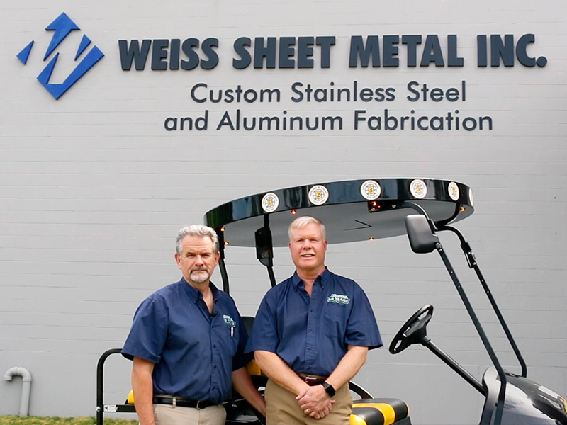 Weiss Sheet Metal, Inc. in Avon, MA two men standing